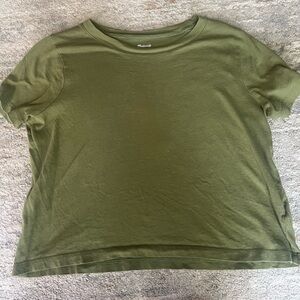 Madewell Olive Crewneck Short Sleeve Tee
